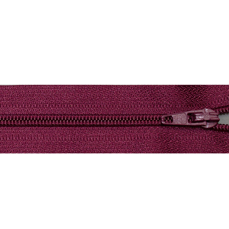 Reißverschluss Standard 3 mm nicht teilbar 20-859 bordeaux