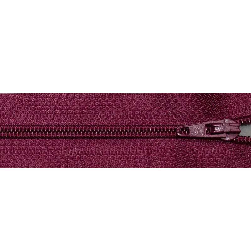 Reißverschluss Standard 3 mm nicht teilbar 25-859 bordeaux