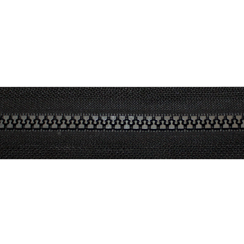 Reißverschluss Kunststoffzähne 6 mm teilbar 50-310 schwarz