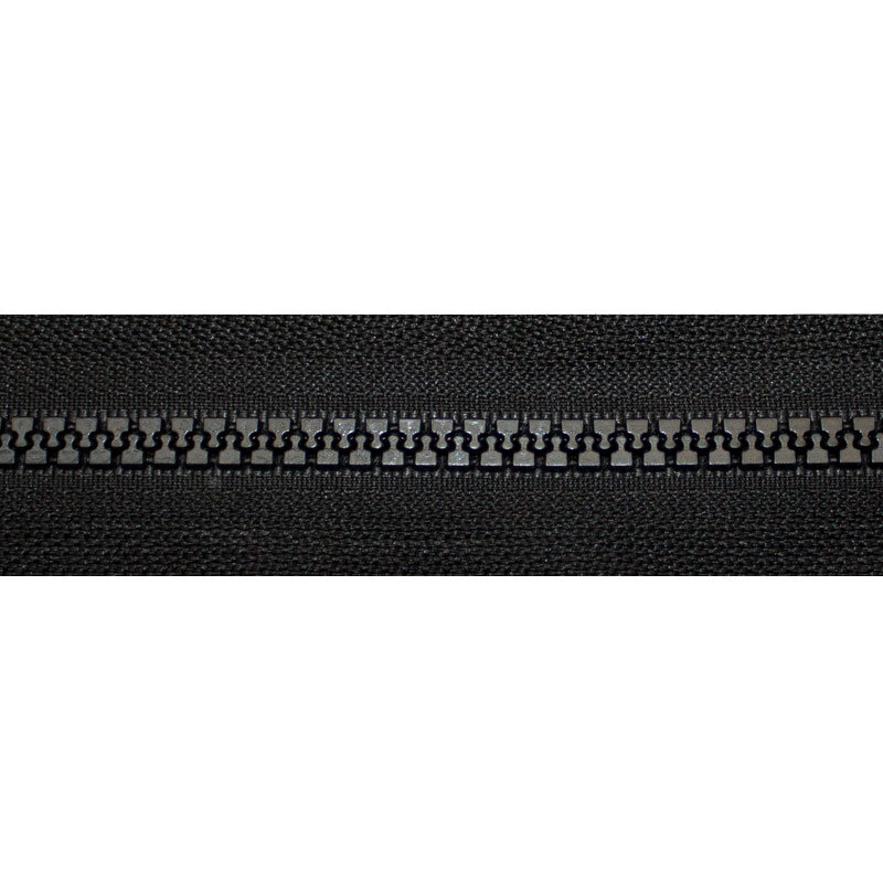Reißverschluss Kunststoffzähne 6 mm teilbar 80-310 schwarz