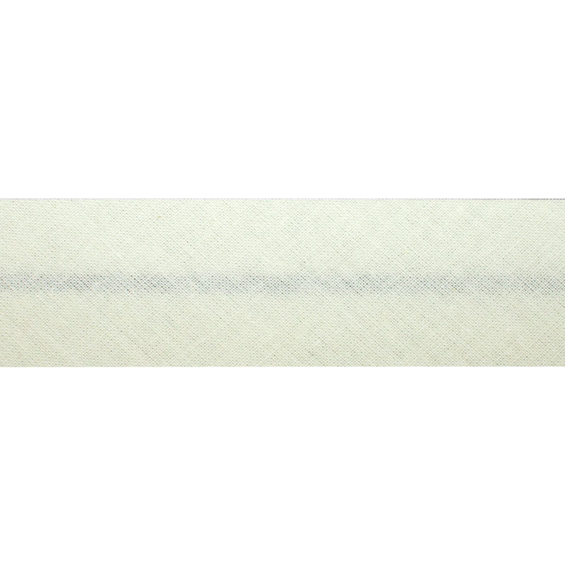 Baumwollschrägband 30 mm 104 weißgelb