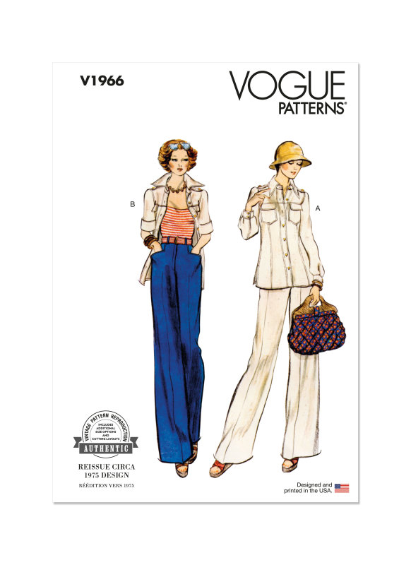 Vogue Schnittmuster Damen Jacke und Hose B5 - Größe 34-42