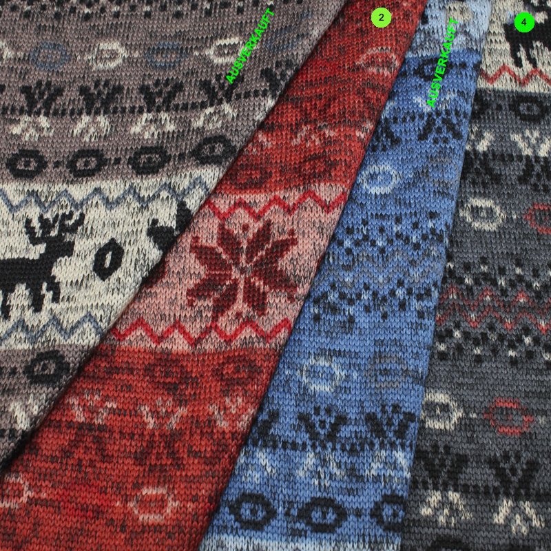 Winter Strickstoff angeraut Hirsch 04 dunkelgrau