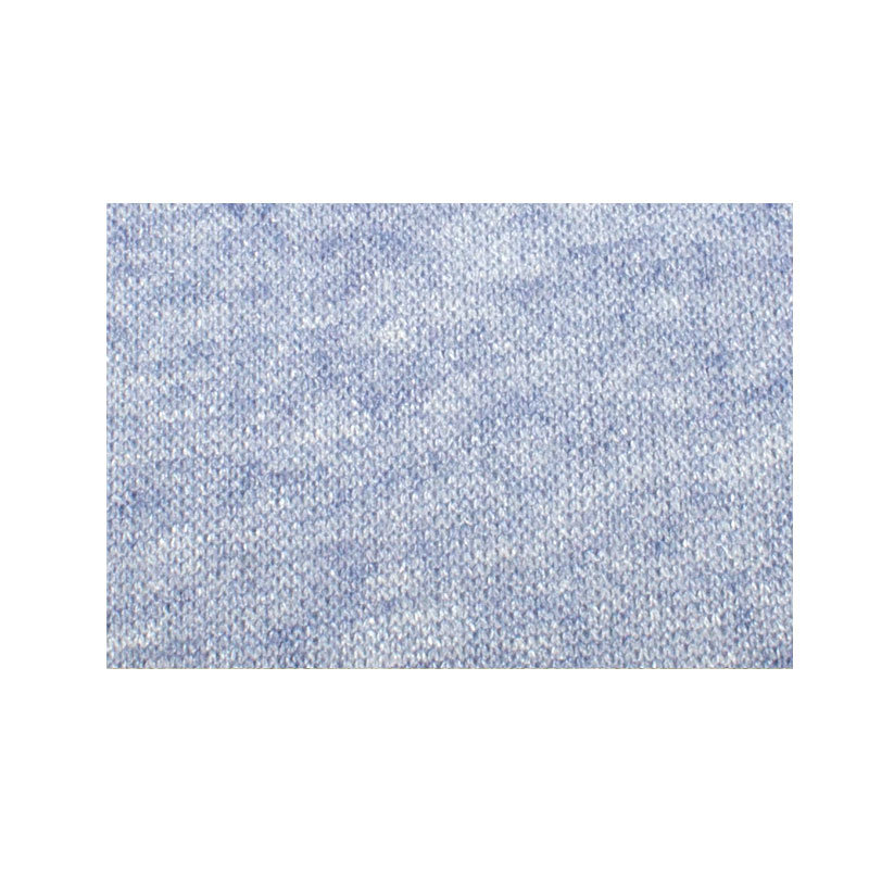 Strick Melange 05 blau - weiß