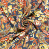 Modestoffe Viskose Nylon Crepe Bedruckt, Paisley,...