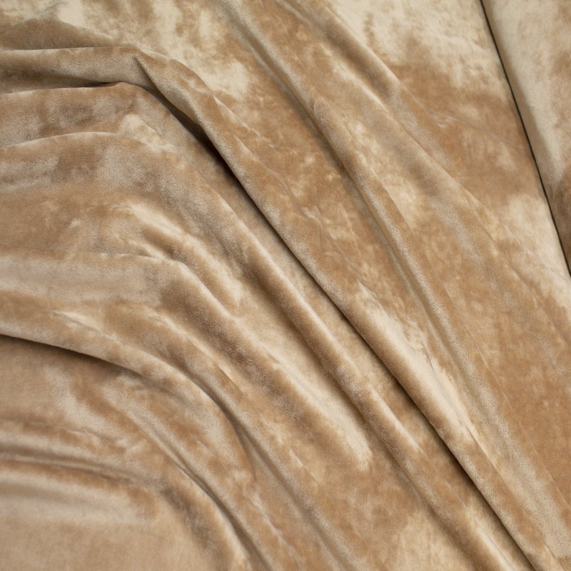 Bi-elastischer Samt NOVI 02 camel