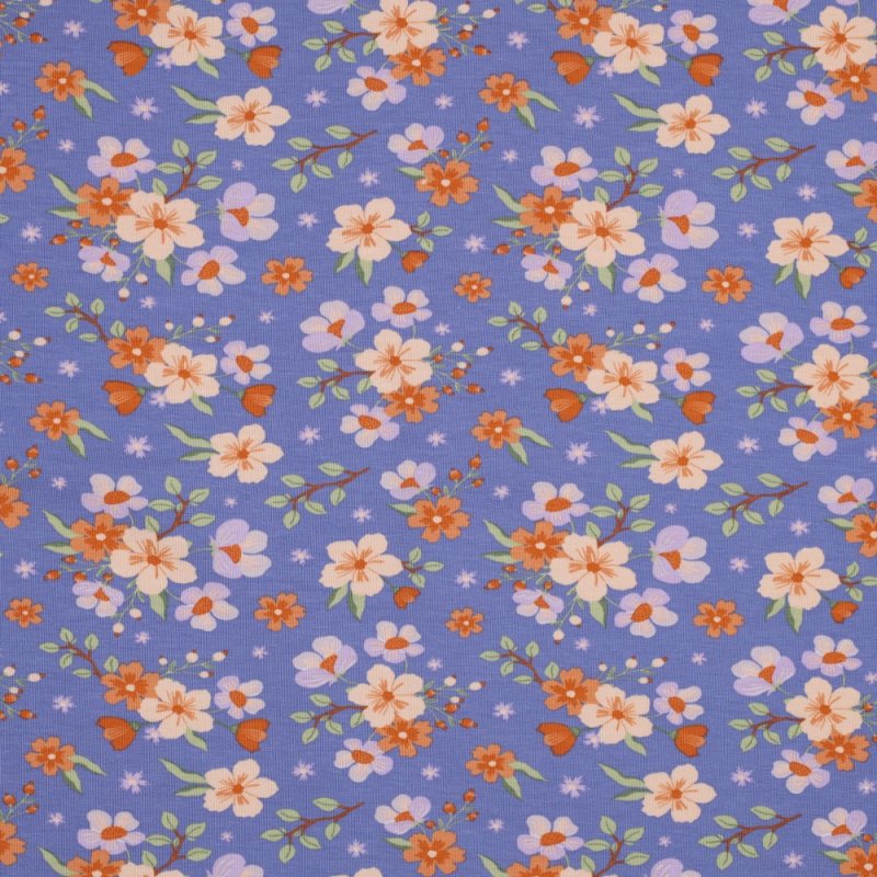 Jersey Druck, Bio Baumwolle 009 lavender