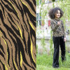 Viscose Jersey Stoff bedruckt Tiger Kamel (Bluse)...