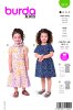 Burda Schnittmuster Kinder Kleid, Gr. 104-146