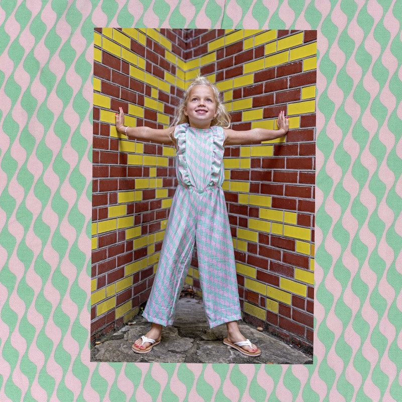 Modestoffe Viskose Nylon Twill, Abstrakt  (Jumpsuit)