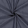 Modestoffe Jeans Metalldruck Tupfen 1 mm, marine (Bluse)