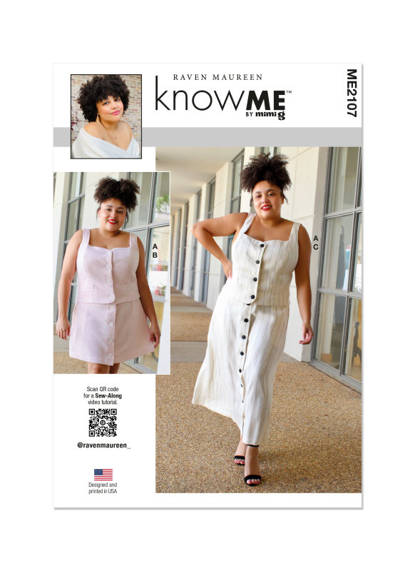 Know Me Schnittmuster Damen Top und Rock