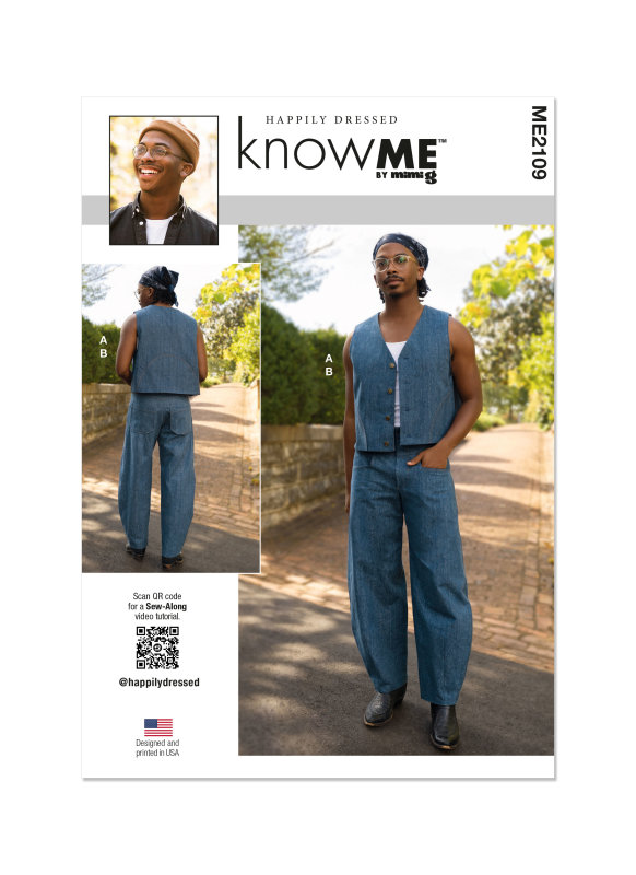 Know Me Schnittmuster Herren Weste und Hose