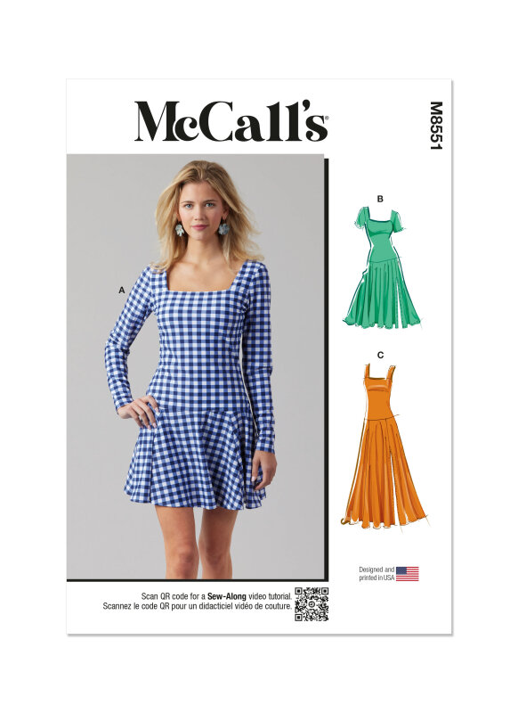 McCalls Damen Strickkleid