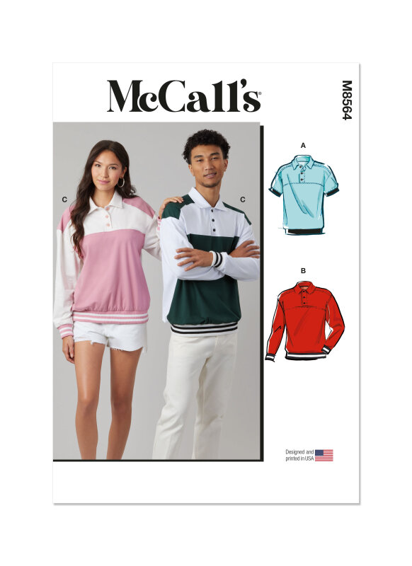 McCalls Schnittmuster Strickpullover und Shirt
