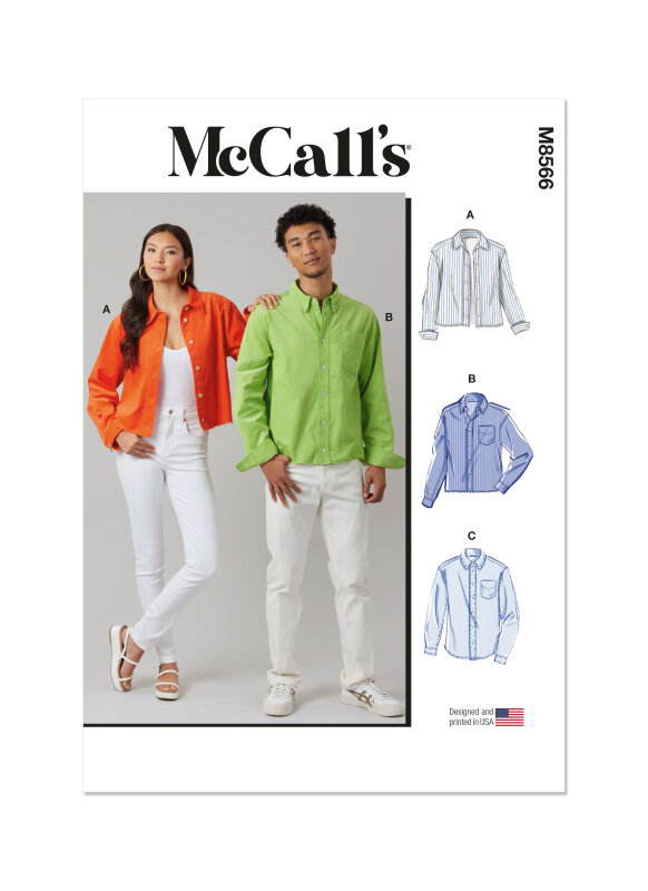 McCalls Schnittmuster Shirt in 3  Längen