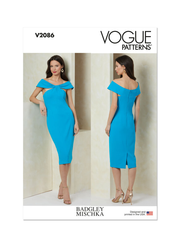 Vogue Schnittmuster Damen Kleid von  Badgley Mischka