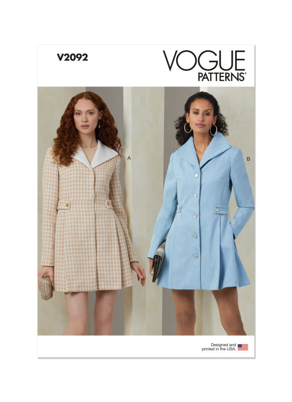 Vogue Schnittmuster Damen Mantel