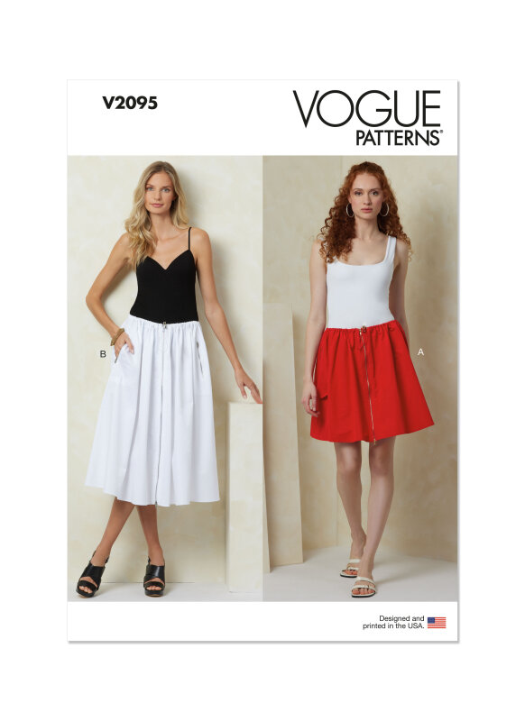 Vogue Schnittmuster Damen Rock in zwei Längen