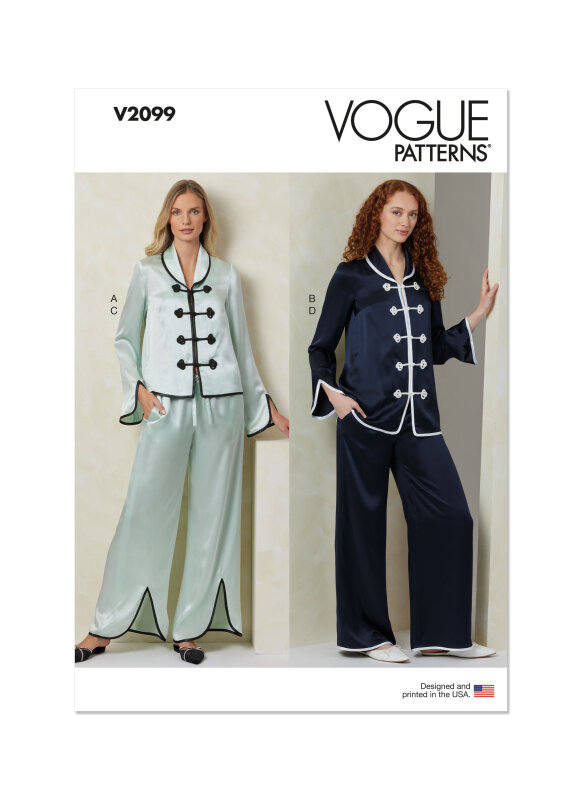 Vogue Schnittmuster Damen Schlafanzug