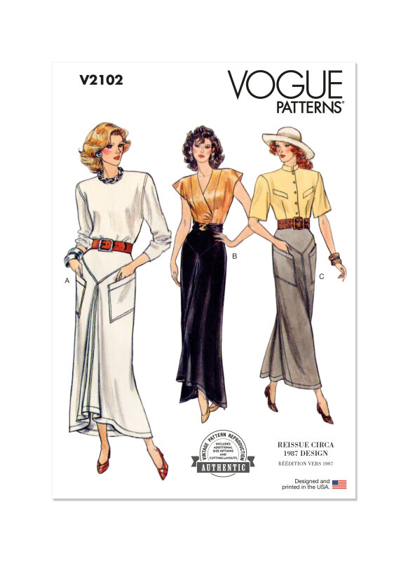 Vogue Schnittmuster Damen Rock