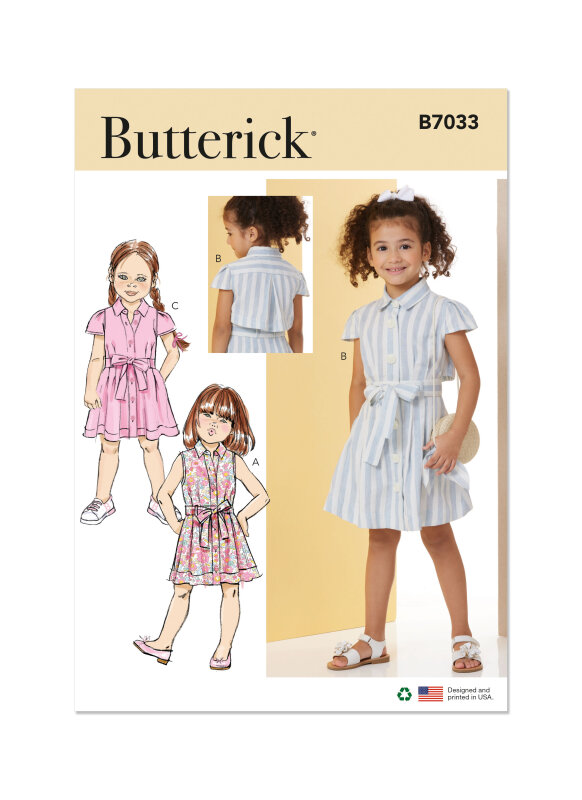 Butterick Schnittmuster Kleid, 104-134