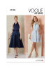 Vogue Schnittmuster  Kleid für Damen in zwei...
