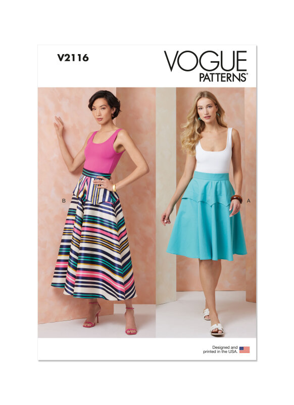 Vogue Schnittmuster Rock für Damen