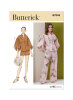 Butterick Schnittmuster B7045 Damen Top, Shorts und Hose