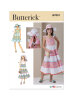Butterick Schnittmuster  Mädchenkleid und Hut, Gr....