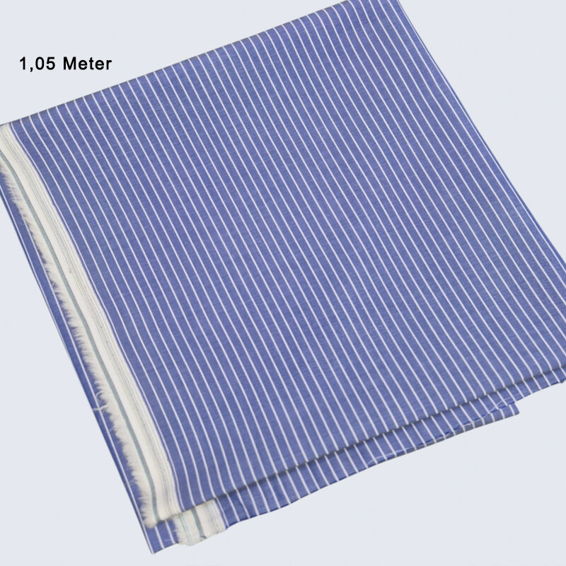 Hochwertiger Hemdenstoff Streifen 1-5 mm; 1,05 Meter