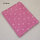 BW/ Satin Druck Blumen, pink;  0,95 Meter