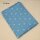 BW/ Satin Druck Blumen, aqua;  0,95 Meter