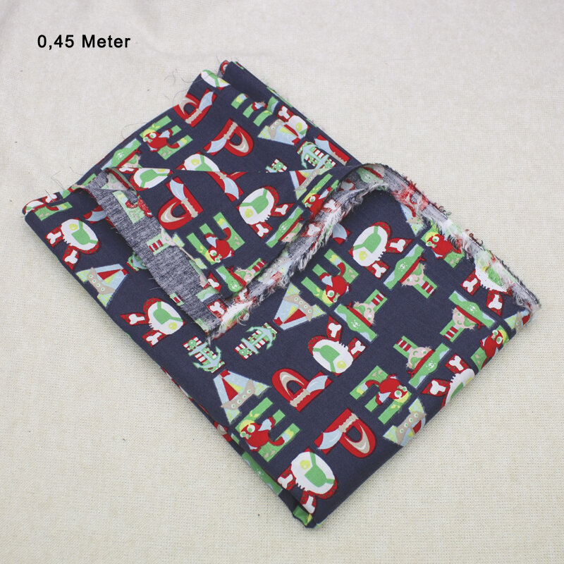 Piraten, Popeline Druck, marine, 0,45 Meter