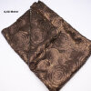 Slinkystoff mit Pailletten 5 mm braun Stickerei Kreise,...