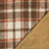 Modestoffe Kinder, Stepp Karo; ecru/braun  (Jacke)