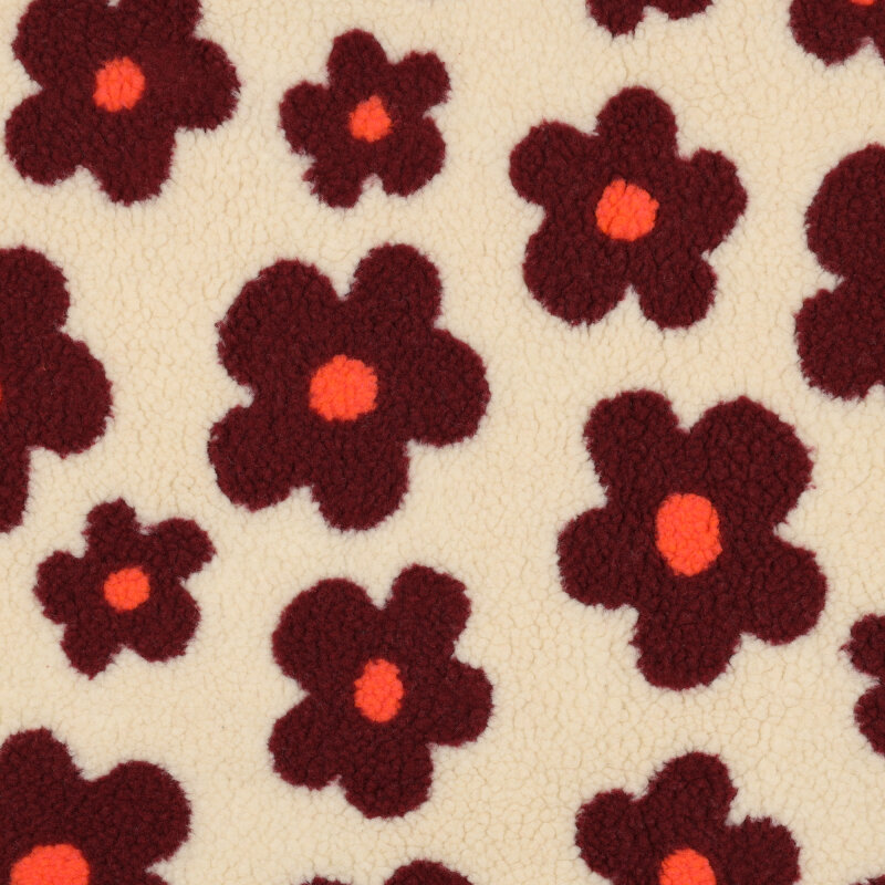 Modestoffe Kinder, Teddy Blumen (Weste)