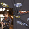 Modestoffe Kinder, French Terry Autos, grau,  (Cardigan)