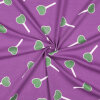 Modestoffe Kinder,Jersey glittzer Lollypop, lila,...