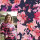 Modestoffe Damen,Jersey Digital Blumen, marine-pink,  (Top)