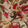 Modestoffe Satin bedruckt, Blumen, taupe/grau  (Bluse) Öko Tex