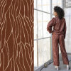 Modestoffe Viskose Twill, Abstrakt, ziegel  (Bluse+Hose)...