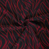 Modestoffe Poly Viskose Jersey, Abstrakt, dunkelrot...