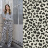 Modestoffe Wildlederimitat, Leoparden, wollweiss (Hose)...
