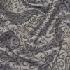 Futterstoff Jacquard Florales, grau-schwarz; 235-F126 Fb. 28