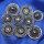 Trachtenknopf Ornamente, 21 bis 25mm