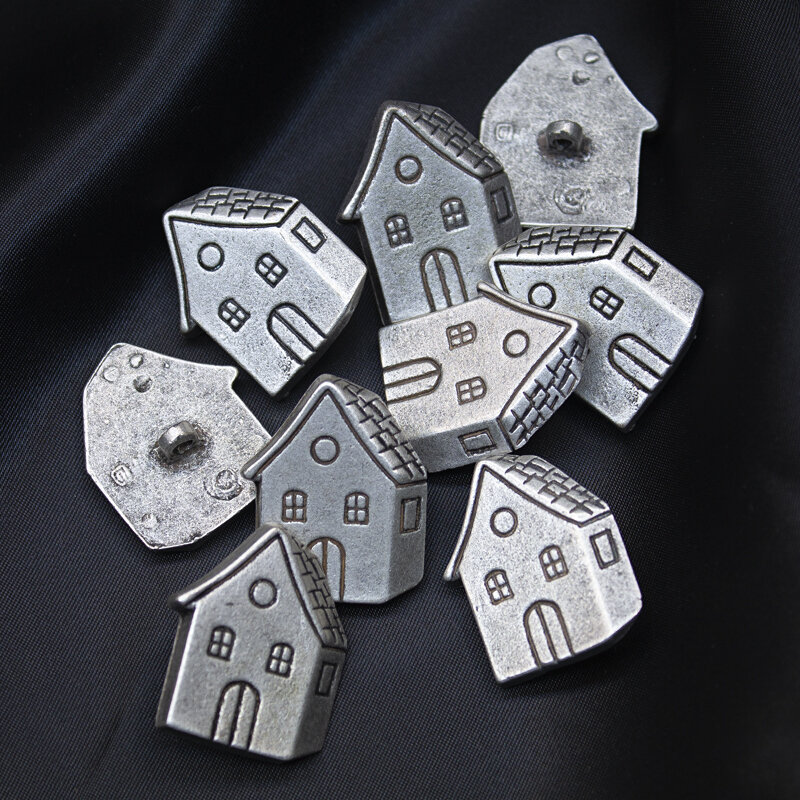 Metalknopf Haus - 28mm