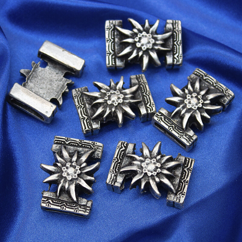 Trachten-Metallverschluss Edelweiß - 28mm