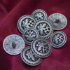 Trachtenknopf florales - 18 bis 22mm