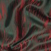 Futterstoff Jacquard Abstrakt, tannengrün-rot;...